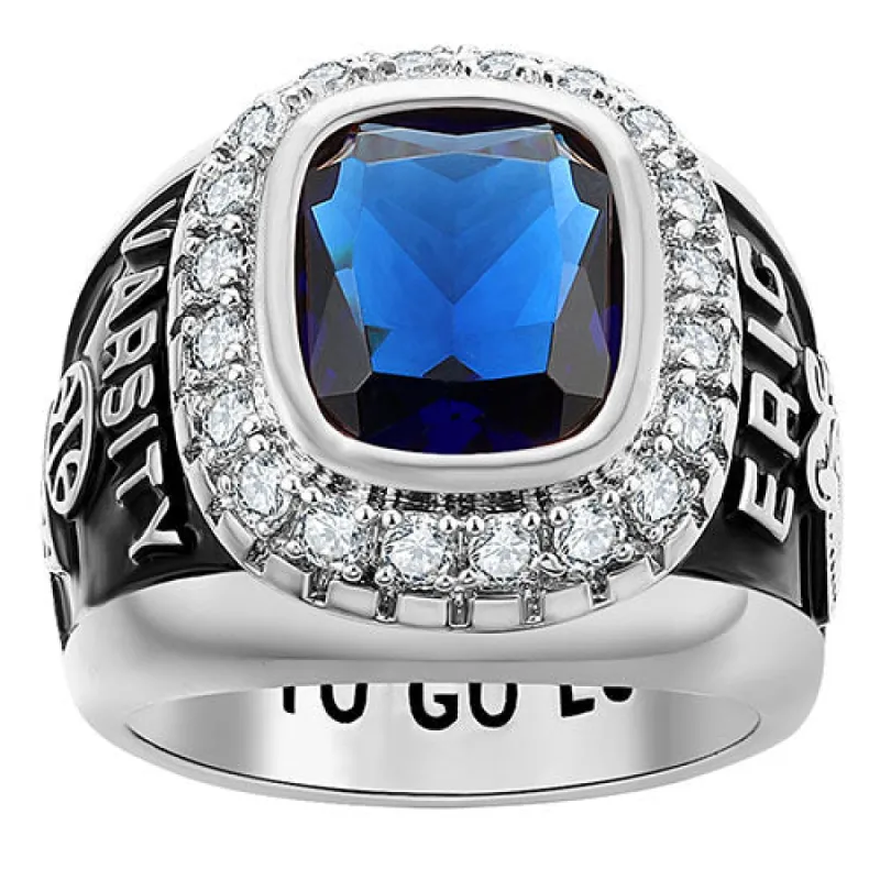 Men's CZ Encrusted  Class Ring sold by Limoges Jewelry