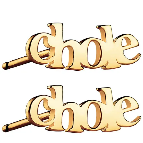 10K Yellow Gold Personalized Name Crawler Button Earring sold by Limoges Jewelry product image thumbnail 2