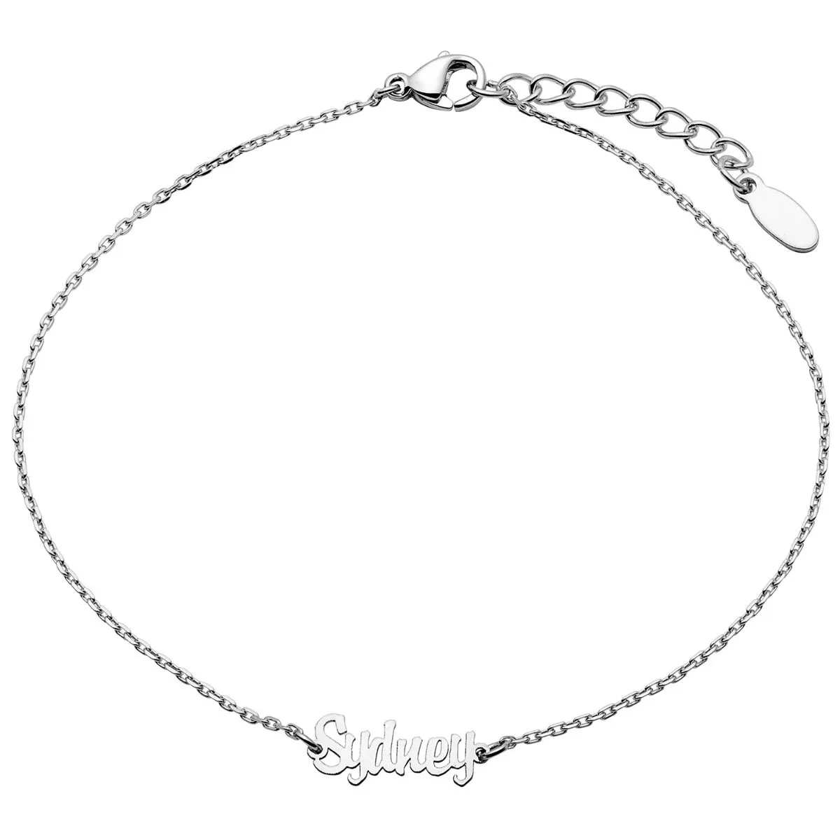 Stainless Steel Mini Name Anklet sold by Limoges Jewelry product image thumbnail 2