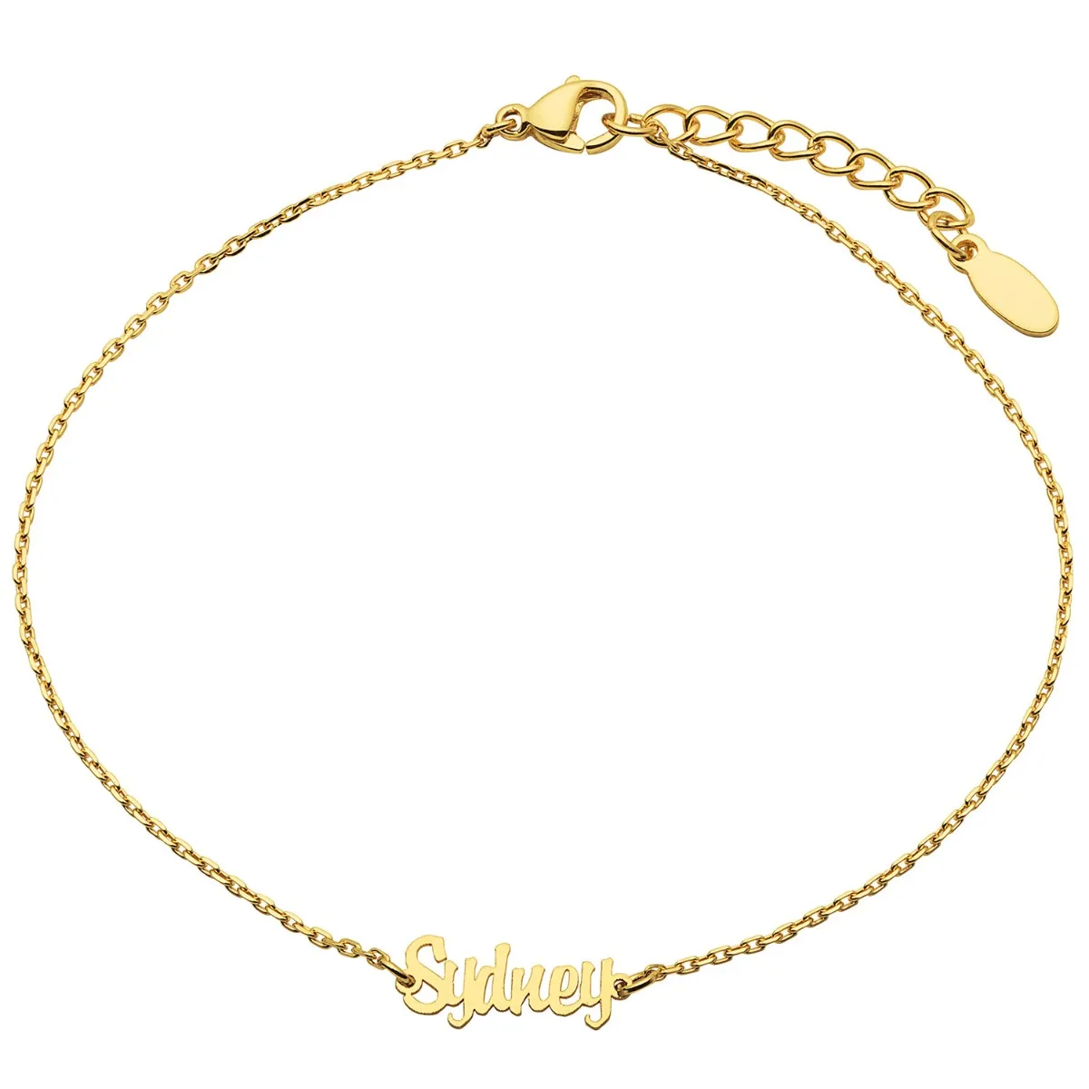 Stainless Steel Mini Name Anklet sold by Limoges Jewelry product image thumbnail 4