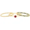 Women's Gold over Sterling Round Birthstone Stackable Freestyle Class Ring sold by Limoges Jewelry
