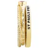 Women's Gold over Sterling Round Birthstone Stackable Freestyle Class Ring sold by Limoges Jewelry