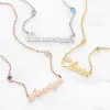 Sterling Silver Petite Script Name and Birthstone Necklace sold by Limoges Jewelry