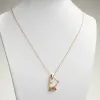 14K Gold over Sterling Heart Slider Birthstone Necklace sold by Limoges Jewelry