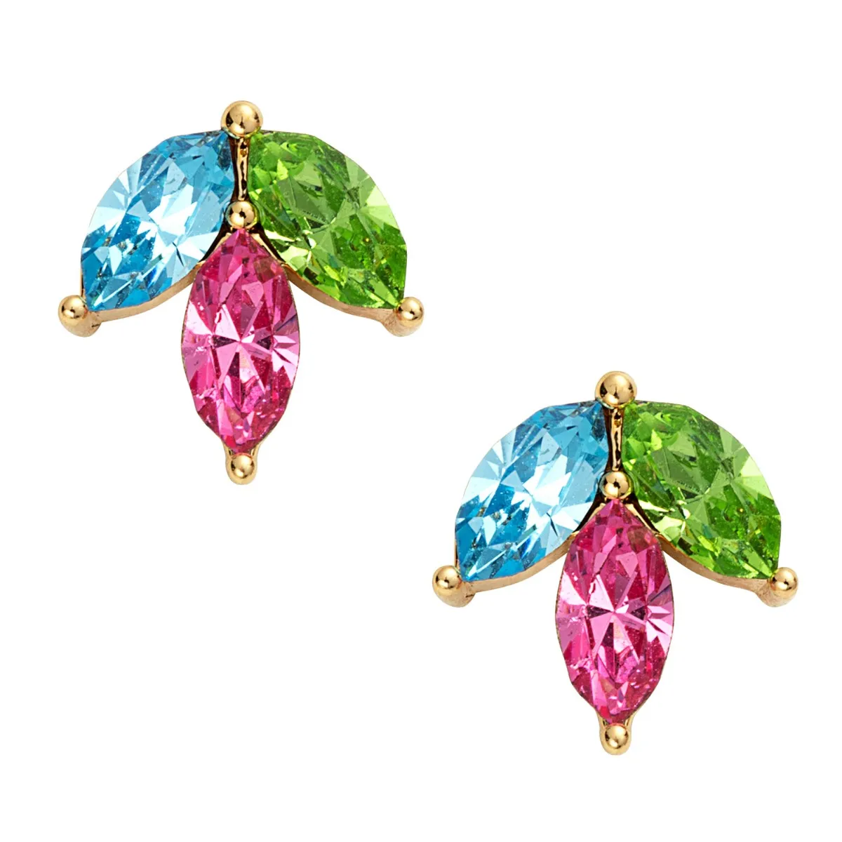 Birthstone Marquise Stud Earrings and Necklace Set sold by Limoges Jewelry product image thumbnail 3
