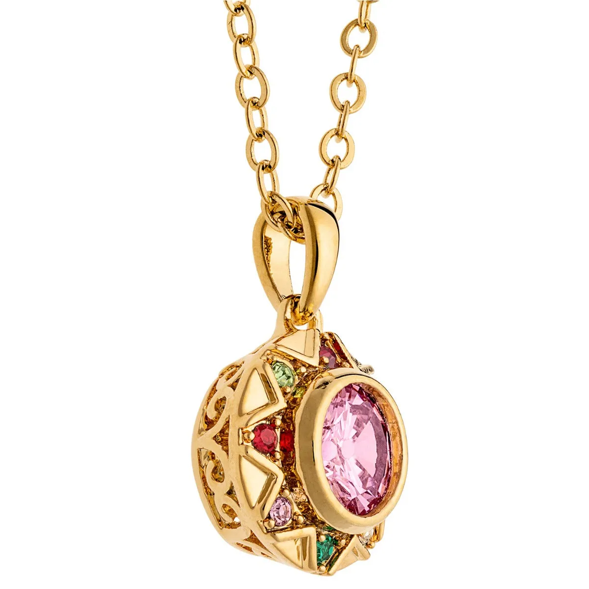14K Gold Plated Birthstone Starburst Necklace sold by Limoges Jewelry product image thumbnail 2