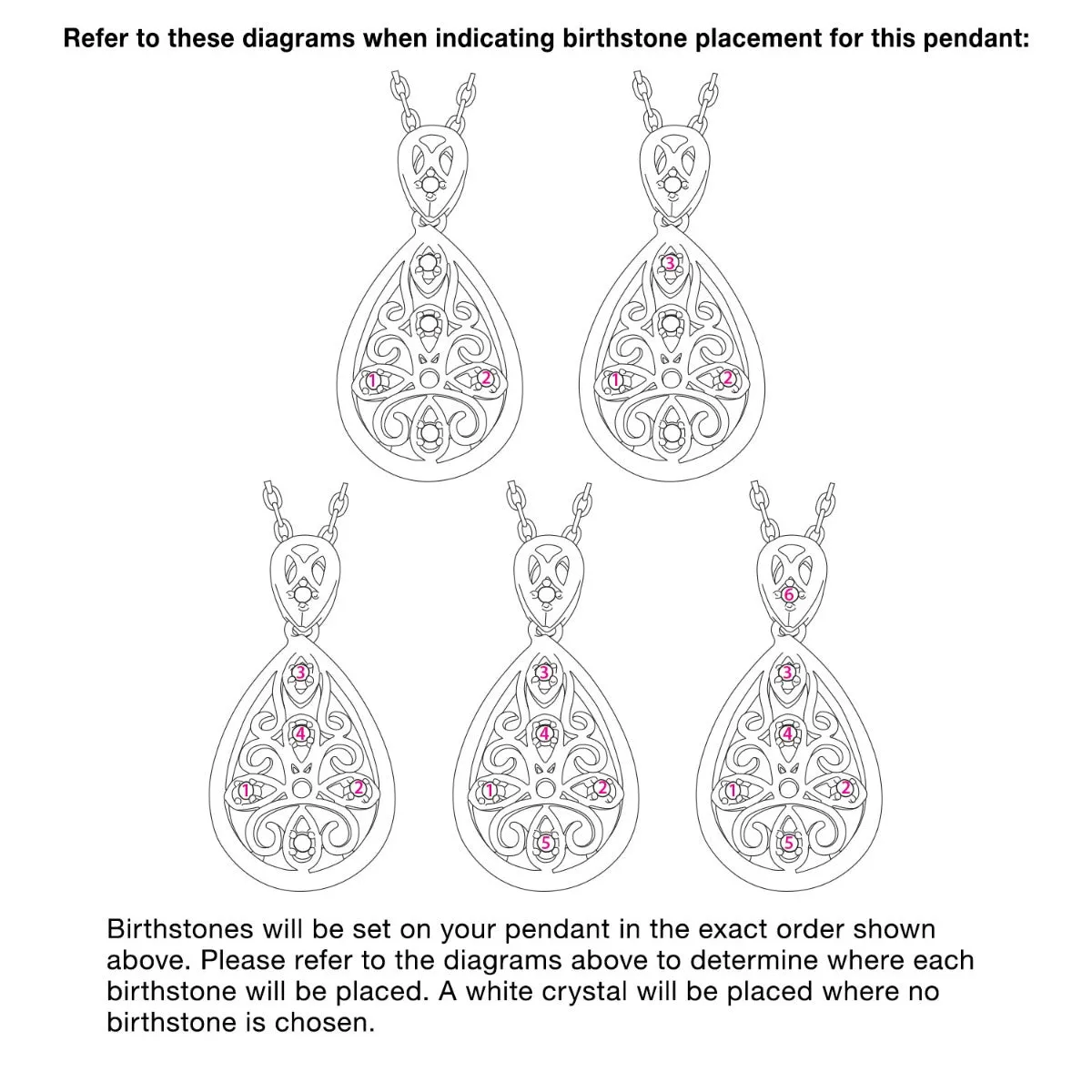 14K Rose Gold Plated Domed Filigree Birthstone Necklace sold by Limoges Jewelry product image thumbnail 3