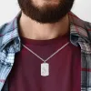 Engraved Banner Baseball Dog Tag 20 Necklace sold by Limoges Jewelry