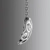 Single Sided 3-D 18x18mm Round Traditional Monogram Unframed Pendant sold by Limoges Jewelry