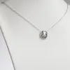 Single Sided 3-D 18x18mm Round Traditional Monogram Unframed Pendant sold by Limoges Jewelry