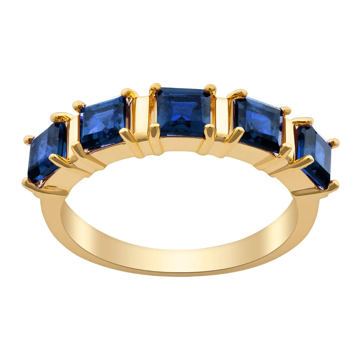 14K Gold Plated Genuine Sapphire Ring and Earrings Set sold by Limoges Jewelry product image thumbnail 2