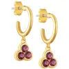 Birthstone Hoop Earrings and Necklace Set sold by Limoges Jewelry