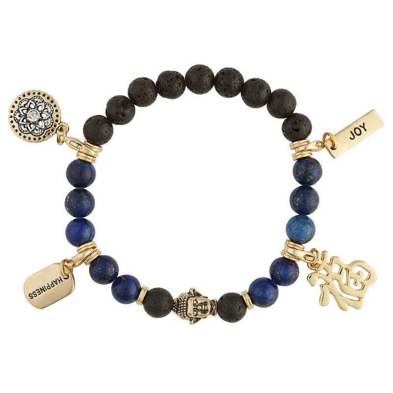 Power of Stones Happiness and Joy Genuine Stones Bracelet sold by Limoges Jewelry