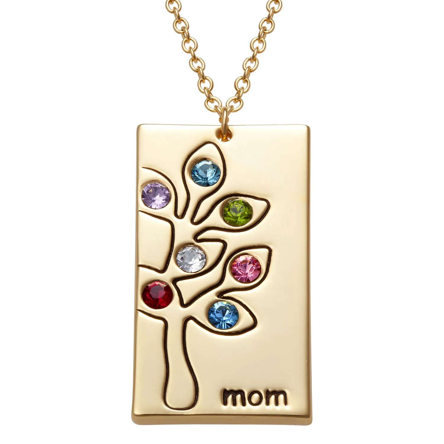 Birthstone Family Tree Mom Necklace sold by Limoges Jewelry