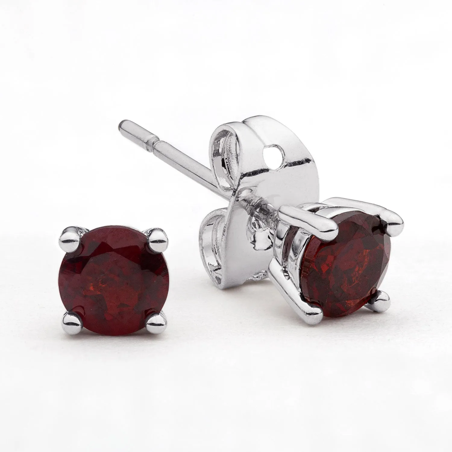 Genuine Garnet and Diamond Accent Ring with Earrings sold by Limoges Jewelry product image thumbnail 3