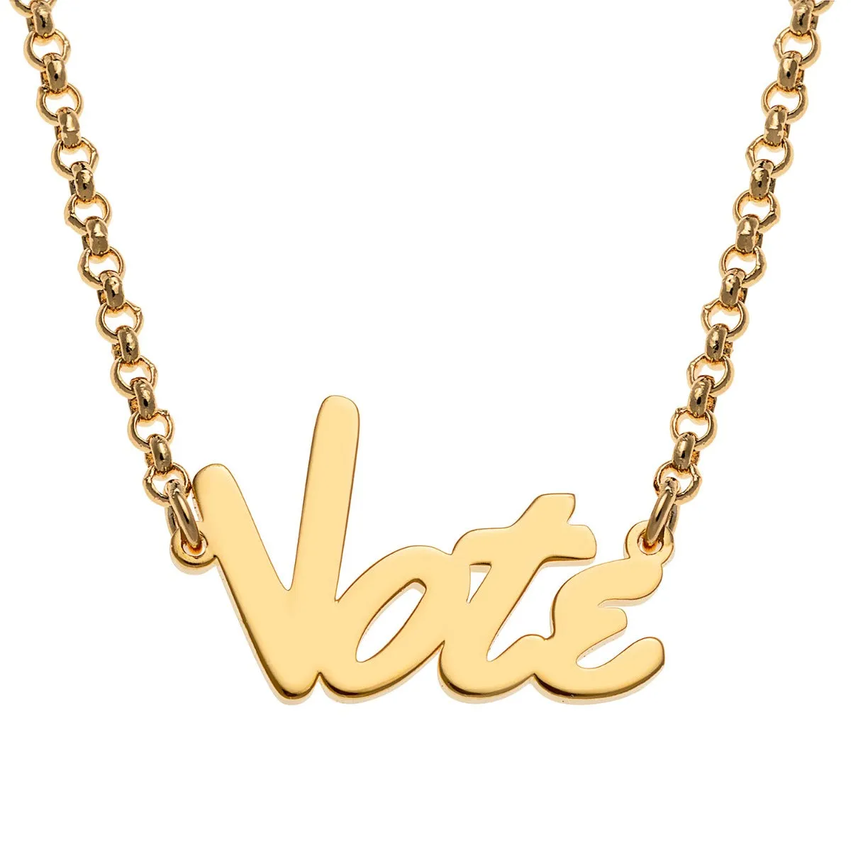 14K Gold over Sterling Bold Name Necklace sold by Limoges Jewelry product image thumbnail 3