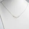 Sterling Silver Initial Discs Station Necklace - 4 Discs sold by Limoges Jewelry