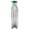 Ladies' Sterling Silver Class Ring with Jacket and CZ Accents sold by Limoges Jewelry