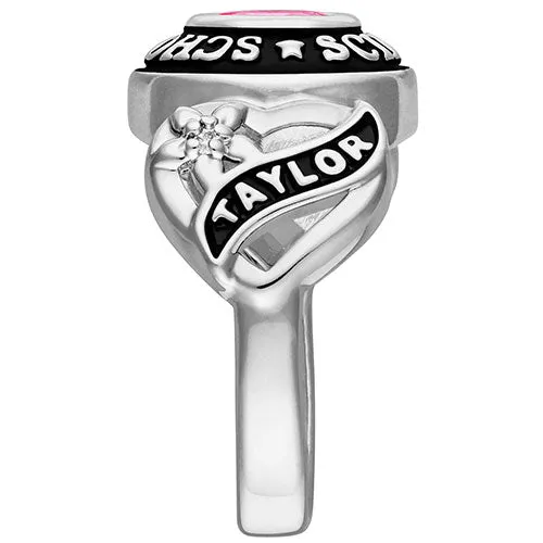 Ladies CELEBRIUM Sweetheart Class Ring with Diamond Accents sold by Limoges Jewelry product image thumbnail 3