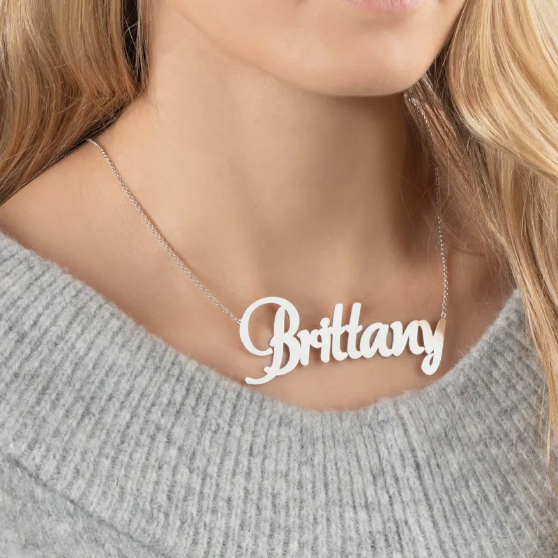 Outrageous Oversized Name Necklace sold by Limoges Jewelry