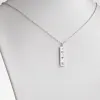 Silver Plated Zodiac Bar Pendant sold by Limoges Jewelry