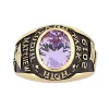 10K Yellow Gold Men's Traditional Oval Stone Class Ring sold by Limoges Jewelry