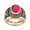 10K Yellow Gold Men's Traditional Oval Stone Class Ring sold by Limoges Jewelry
