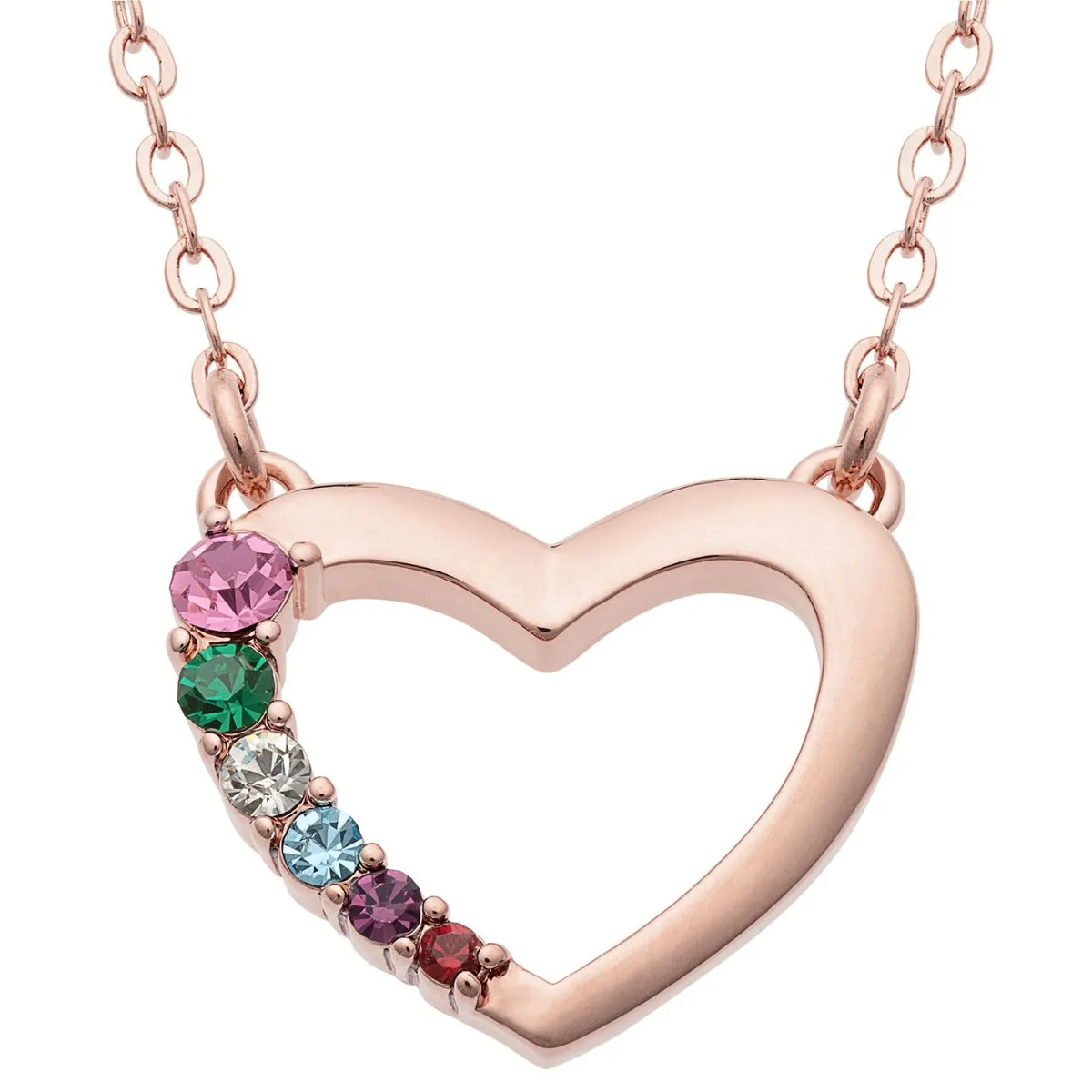 14K Rose Gold Plated Love Journey Birthstone Necklace sold by Limoges Jewelry product image thumbnail 2