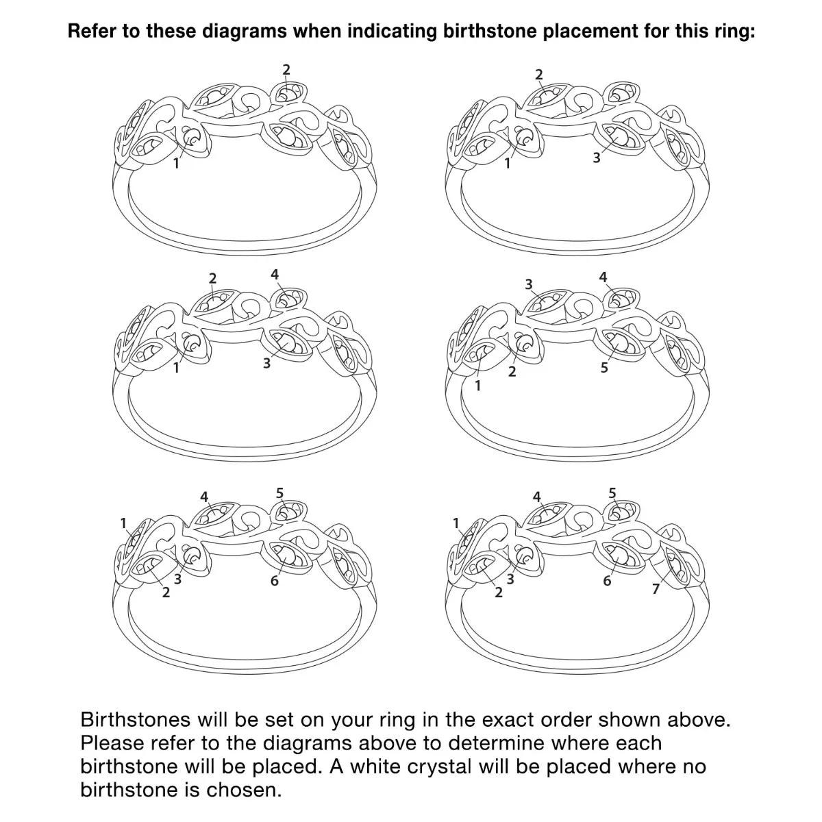 Sterling Silver Family Leaf Birthstone Ring sold by Limoges Jewelry product image thumbnail 4