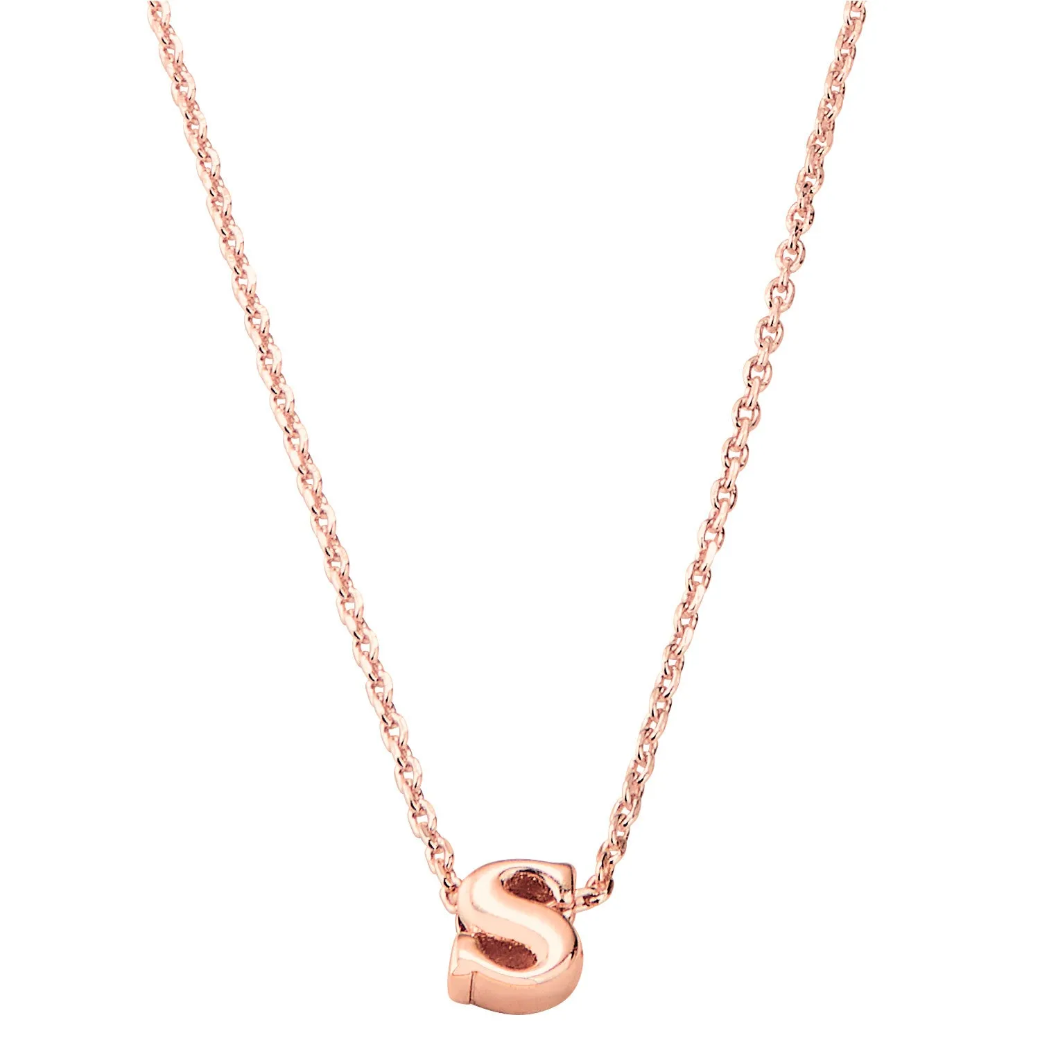 Sterling Silver Mini Lowercase Classic Initial Neckace sold by Limoges Jewelry product image thumbnail 5