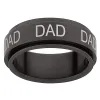 Black Titanium DAD Spinner Band Ring sold by Limoges Jewelry