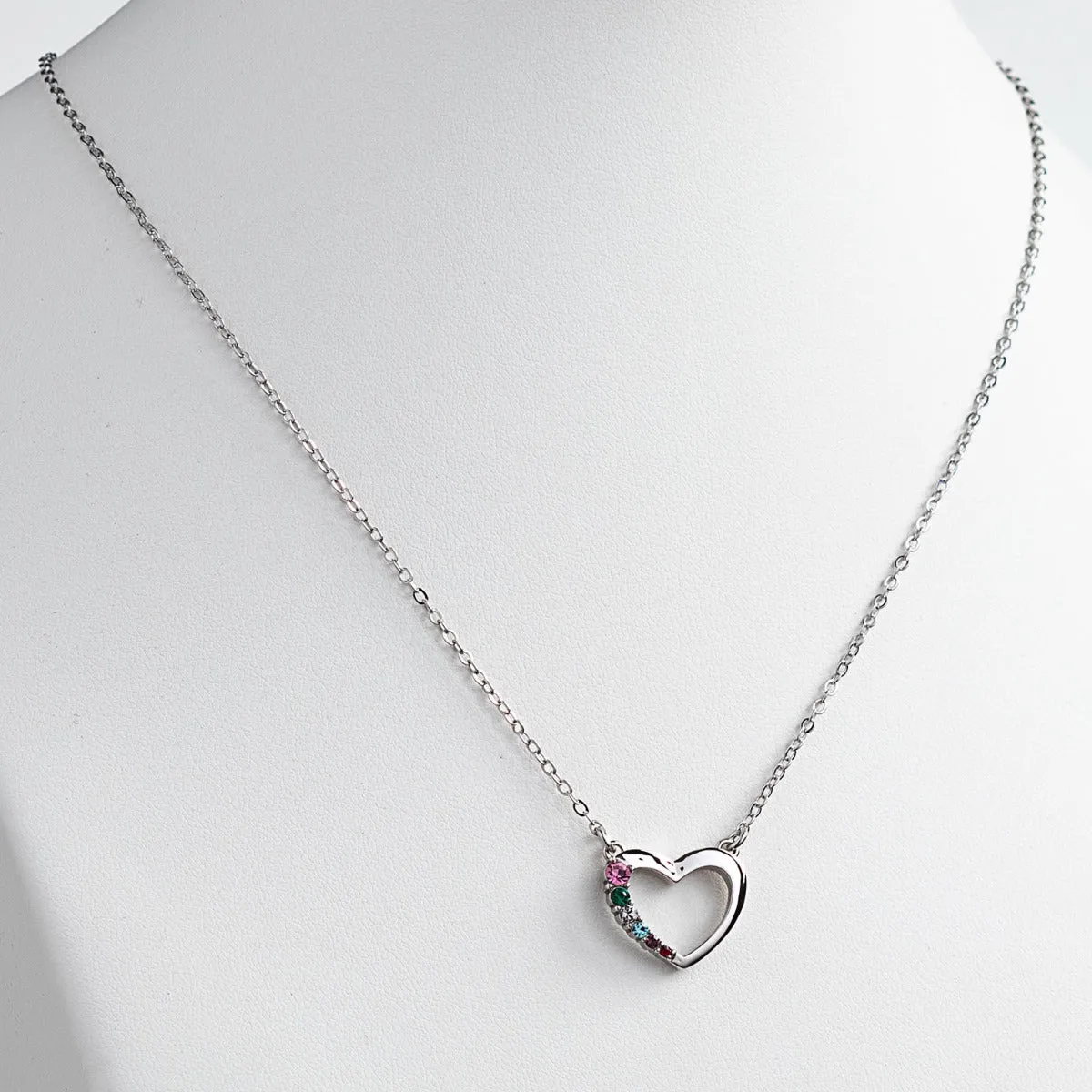Silver Plated Love Journey Birthstone Necklace sold by Limoges Jewelry product image thumbnail 2