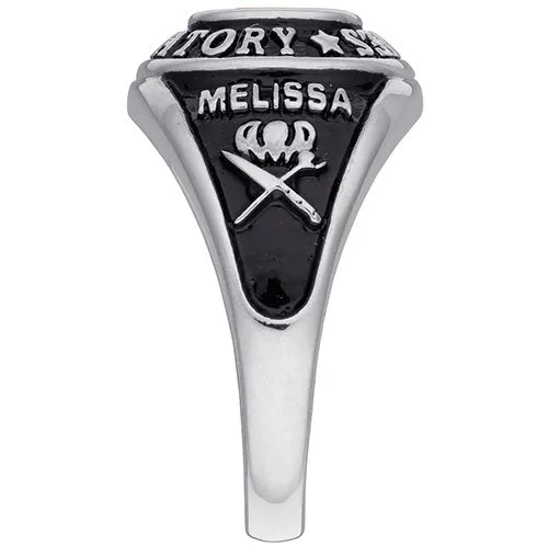 Ladies' Celebrium Traditional Oval Birthstone Class Ring sold by Limoges Jewelry product image thumbnail 4