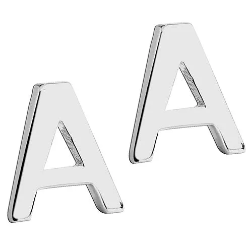 Sterling Silver Uppercase Name Necklace with Initial Earring Set sold by Limoges Jewelry product image thumbnail 3