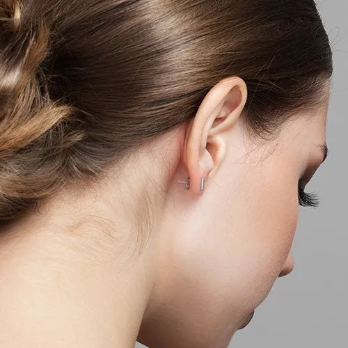 Sterling Silver Uppercase Name Necklace with Initial Earring Set sold by Limoges Jewelry product image thumbnail 4