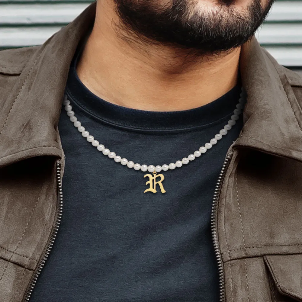 Personalized Pearl Initial Necklace sold by Limoges Jewelry product image thumbnail 5