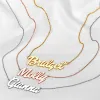 Sterling Silver Medium Bold Script Name Necklace sold by Limoges Jewelry