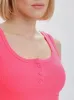 Mercan Button Up Crop Top - Neon Pink sold by Lookus Clothing