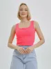 Mercan Button Up Crop Top - Neon Pink sold by Lookus Clothing