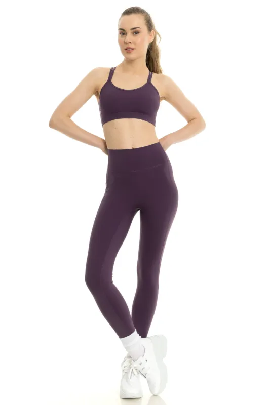 ARYA Leggings Plum sold by Lookus Clothing
