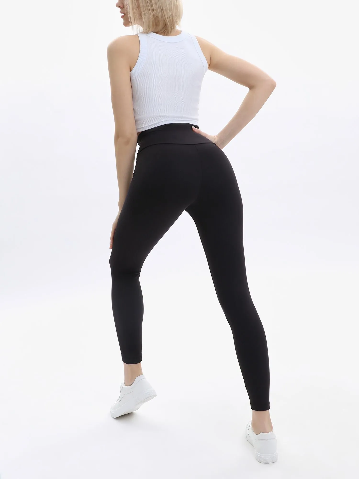 Alina Super Stretchy Leggings - Black sold by Lookus Clothing product image thumbnail 4
