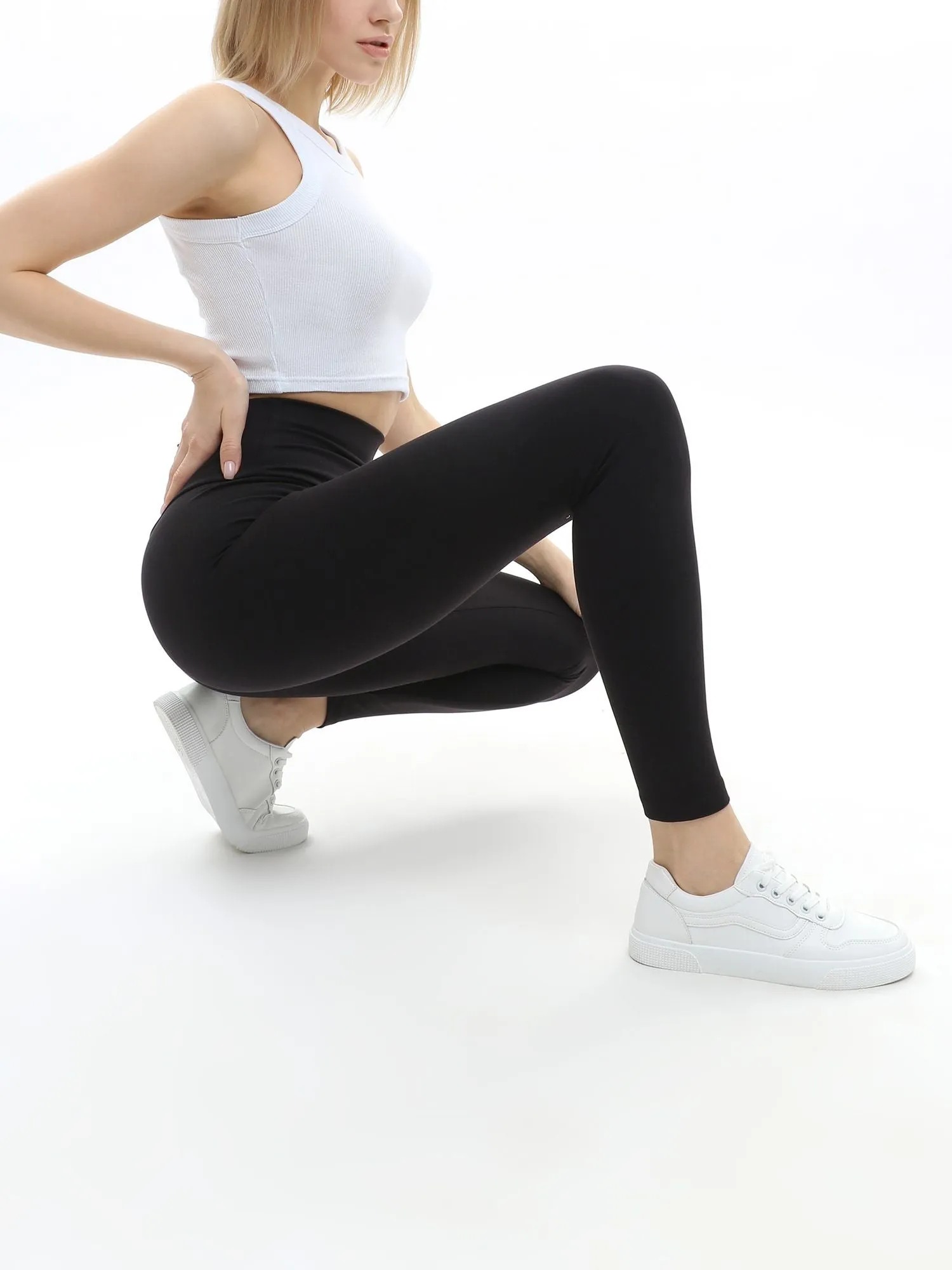 Alina Super Stretchy Leggings - Black sold by Lookus Clothing product image thumbnail 3