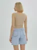 Mercan Button Up Crop Top - Beige sold by Lookus Clothing