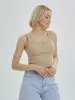 Mercan Button Up Crop Top - Beige sold by Lookus Clothing