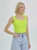 Mercan Button Up Crop Top - Neon Yellow sold by Lookus Clothing