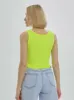 Mercan Button Up Crop Top - Neon Yellow sold by Lookus Clothing