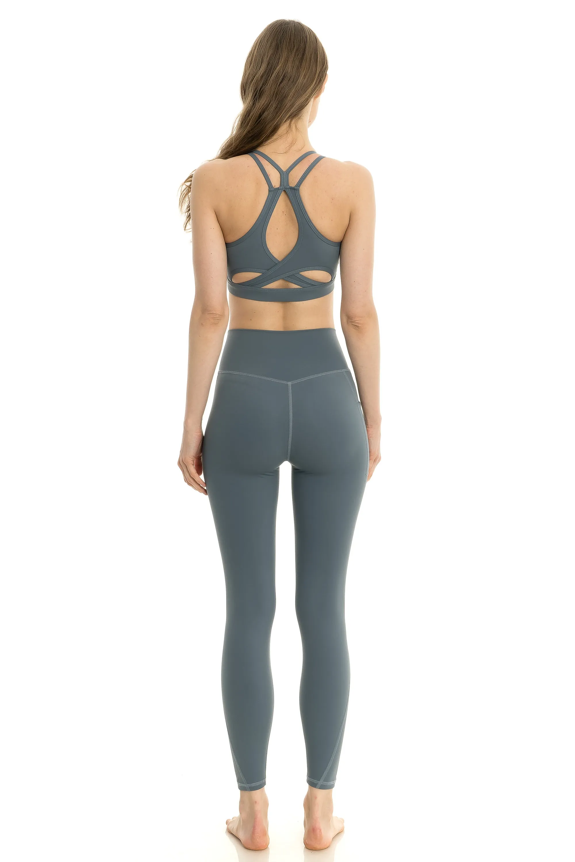 AMAYA Sports Bra Slate sold by Lookus Clothing product image thumbnail 3