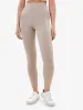 Zelal Ribbed Leggings Tan sold by Lookus Clothing