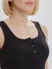 Mercan Button Up Crop Top - Black sold by Lookus Clothing