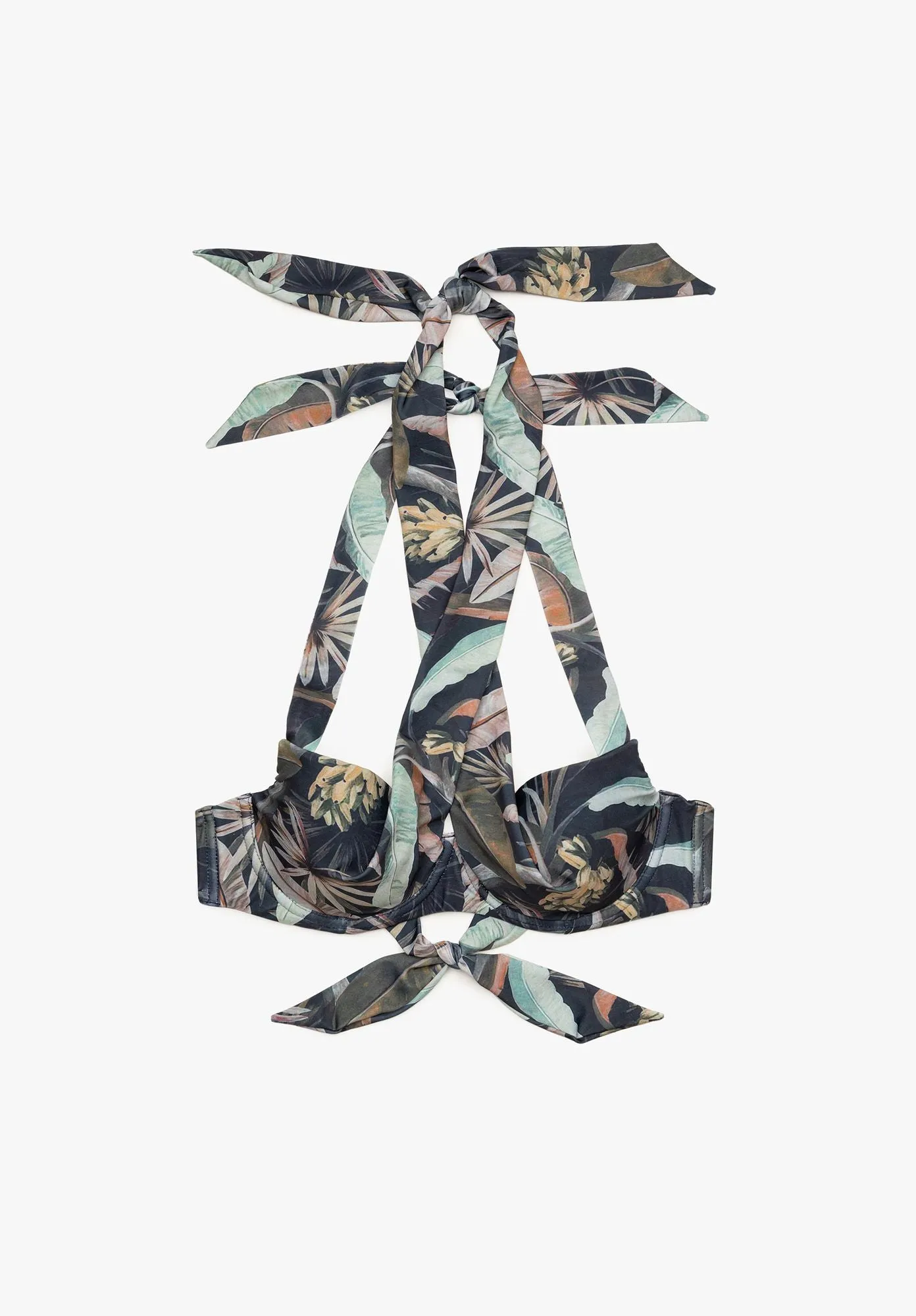 Bikini Top with Cup ABELIA Recycled Print sold by Lovjoi product image thumbnail 3